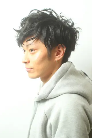 ショート カラー パーマ ヘアアレンジ メンズ キッズ ネイル マツエク・マツパ EnBlesS西宮 マンツーマン神道有基のヘアスタイル