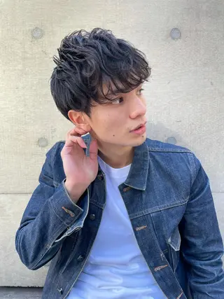 ショート メンズ 笠原 健人のヘアスタイル