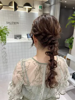 ロング ヘアアレンジ 新宿color🐝 AYAKA🌈💖のヘアスタイル