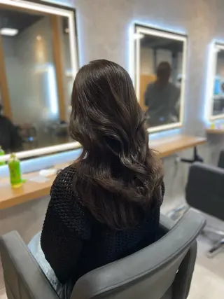 ロング カラー ヘアアレンジ レイヤー×透明感カラ ーHAYATOのヘアスタイル