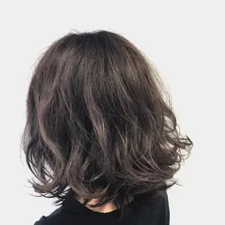 ミディアム 長谷川 誠志のヘアスタイル