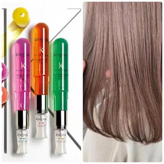 カラー ハッシュレイヤー ༊*·˚ リナのヘアスタイル