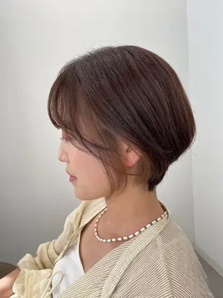 ショート カラー 末石 智のヘアスタイル