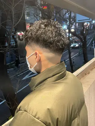 パーマ メンズ 渋谷/フェード/ 國分 翔のヘアスタイル