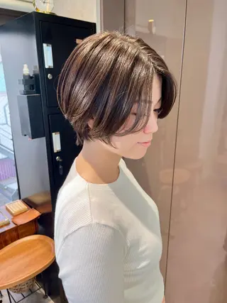 ショート カラー 大人ヘアー✁ 細野 夏奈子のヘアスタイル