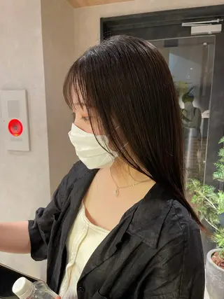 ミディアム 永田 優希のヘアスタイル