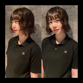 ショート カラー パーマ mai / linoah˚✧のヘアスタイル