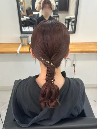 ヘアアレンジ ヘアセット🎀透明感 カラーHiROEのヘアスタイル
