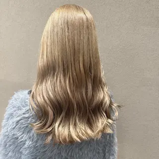 ロング カラー ブリーチなしカラー✨ ダブルカラー✨ワタベのヘアスタイル