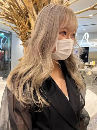 ロング カラー マツエク・マツパ mai🤍縮毛酸性ス トレート/アイリストのヘアスタイル