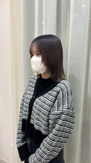 ミディアム 能勢 莉里花のヘアスタイル