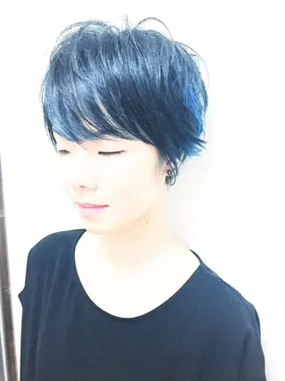 ショート カラー パーマ ショートボブ髪質改善 縮毛矯正のプロ山道潤のヘアスタイル