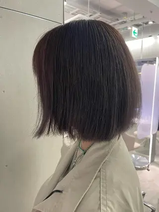 ショート カラー レイヤー/髪質改善 縮毛/ハッシュカットのヘアスタイル