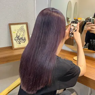 ロング カラー satone 🩵のヘアスタイル