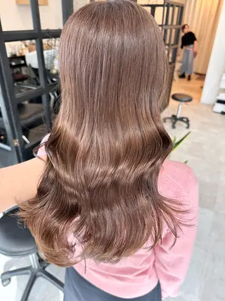 セミロング ✨透明感カラー/縮毛 恵比寿HAYATO✨のヘアスタイル