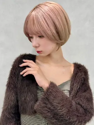 ショート カラー ショート✂️ボブ✂️ 💎Ash茗荷谷💎のヘアスタイル