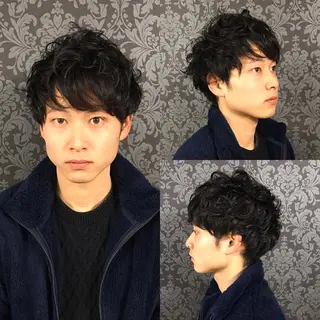 ショート パーマ メンズ 池田 景子のヘアスタイル