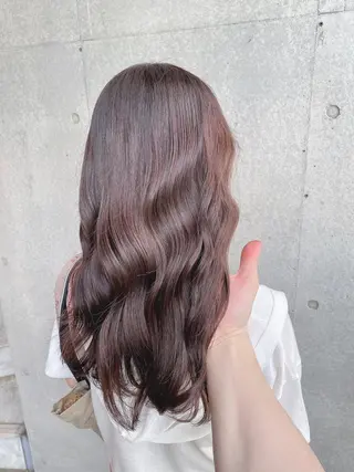 ロング カラー ブリーチなし✨艶髪 カラー𓃲YAGIのヘアスタイル