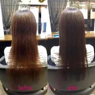 ロング 縮毛矯正&髪質改善 MAILHAIRのヘアスタイル