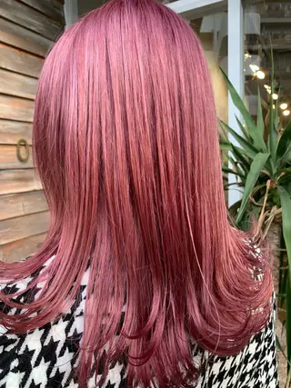ロング カラー あべ ゆうかのヘアスタイル
