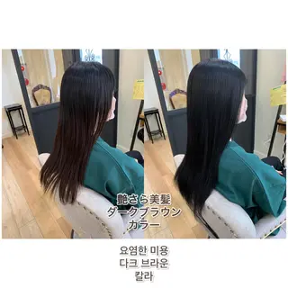 ロング カラー 艶髪レイヤー上田 紗也🇰🇷💗のヘアスタイル