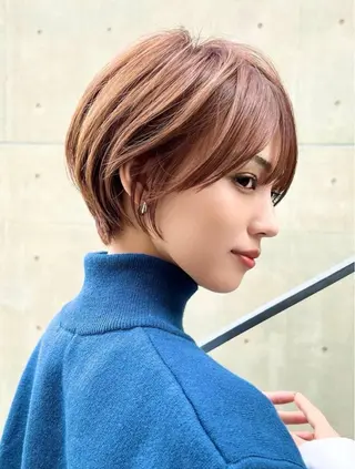 ショート カラー ヘアアレンジ 🪞ボブ/暖色カ ラー🧸mai🎀のヘアスタイル