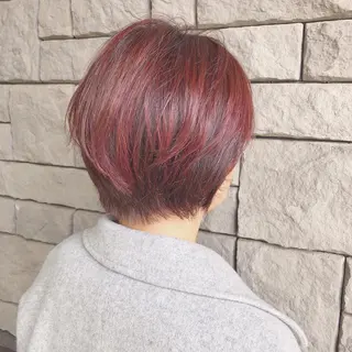 ショート カラー 店長/mao/ 前髪/顔周りカットのヘアスタイル