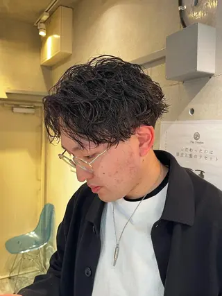 ショート パーマ メンズカット パーマ／稲葉のヘアスタイル