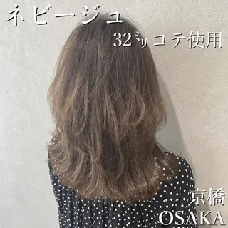 ミディアム hair salon MEMENTOのヘアスタイル