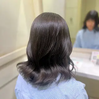 セミロング 💖ダブルカラー/ ケアカラー/レナ💖のヘアスタイル