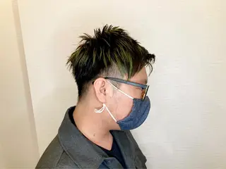 メンズ ヘアカラー&縮毛矯正 STAR☆RIVERのヘアスタイル
