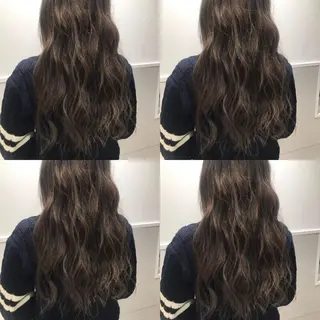 ロング カラー 小栗 麻衣のヘアスタイル