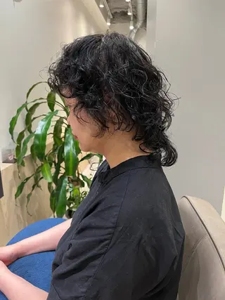 ミディアム SNSモニター募集！ くせ毛特化/大村のヘアスタイル