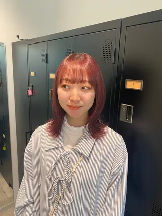 カラー 韓国ヘア AINA🐱のヘアスタイル
