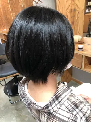 ショート カラー パーマ ヘアアレンジ メンズ ネイル マツエク・マツパ 暖色ボブ 🍊rikakoのヘアスタイル