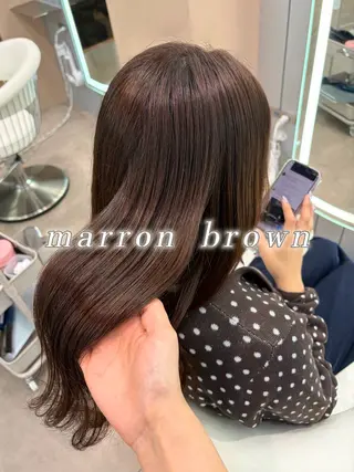 ロング 大宮🤍縮毛矯正 レイヤー🪽なるのヘアスタイル