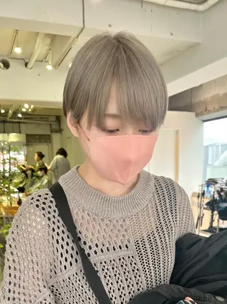 ショート カラー 🌿似合わせ透明感 カラー松本朋幸🌿のヘアスタイル