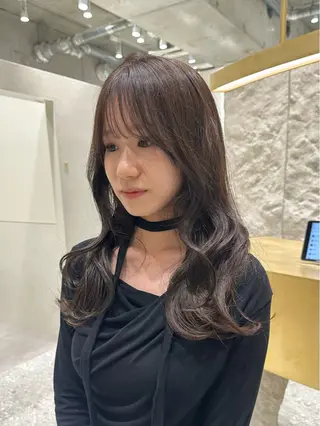 セミロング カラー 銀座/ヘアセット/ 島村美帆のヘアスタイル