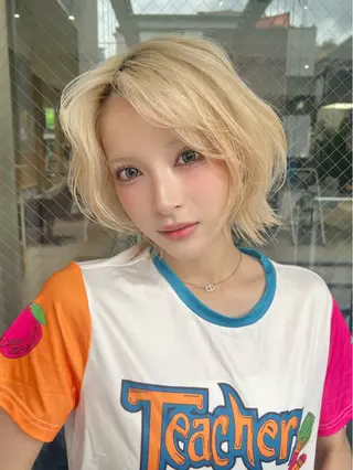 ショート カラー ⟡ボブ⟡レイヤー⟡ MINX岩下愛翔のヘアスタイル