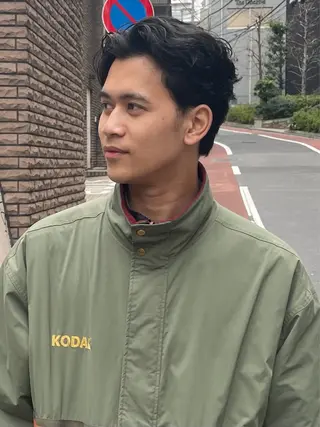 パーマ メンズ メンズカット パーマ[佐橋]のヘアスタイル