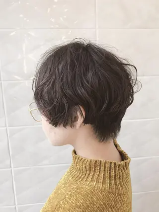 ショート パーマ 💗大人艶×髪質改善 カラー💗AYAKIのヘアスタイル