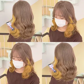 カラー 渋谷:インナーカラー ／🍒エリカ🍒のヘアスタイル