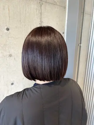 ミディアム カラー ヘアアレンジ ボブ×艶カラー 特化・リクト💥のヘアスタイル