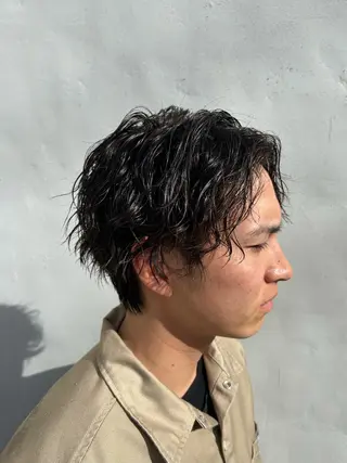 パーマ エクステ/コスパ◎ /メンズ!白石宇由のヘアスタイル