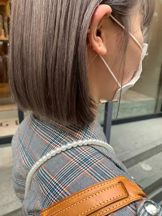 ミディアム 水田 希のヘアスタイル