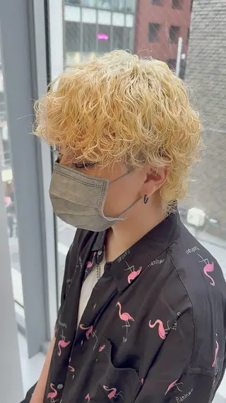 ショート カラー メンズ メンズ特化美容師 tassyのヘアスタイル