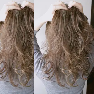 ロング カラー 吉本 知弘のヘアスタイル