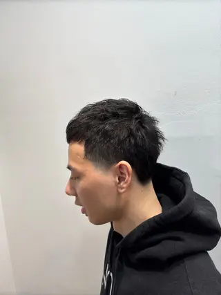 ショート メンズ フェード/韓国 原宿❤️🔥レンのヘアスタイル