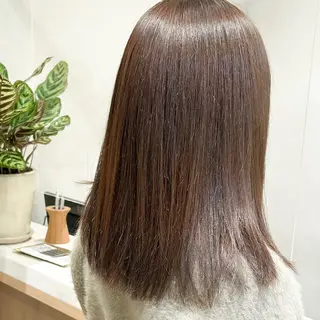 ミディアム 艶透明感カラー/ ルーズパーマ/田中のヘアスタイル