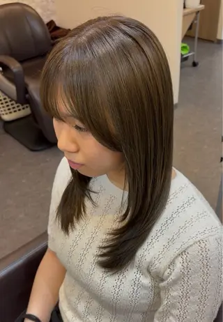 セミロング 【長岡天神】レイヤー カット　Hiroのヘアスタイル